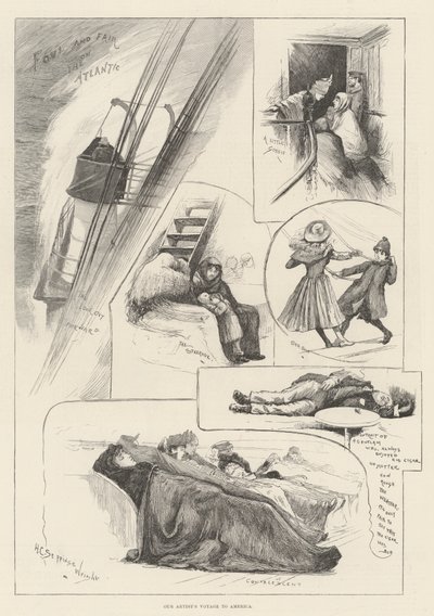 El viaje de nuestro artista a América de Henry Charles Seppings Wright